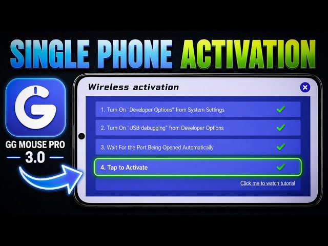 GG Mouse Pro Single Phone Activation | Complete Activation ✅ Tutorial | GG Mouse Pro 3