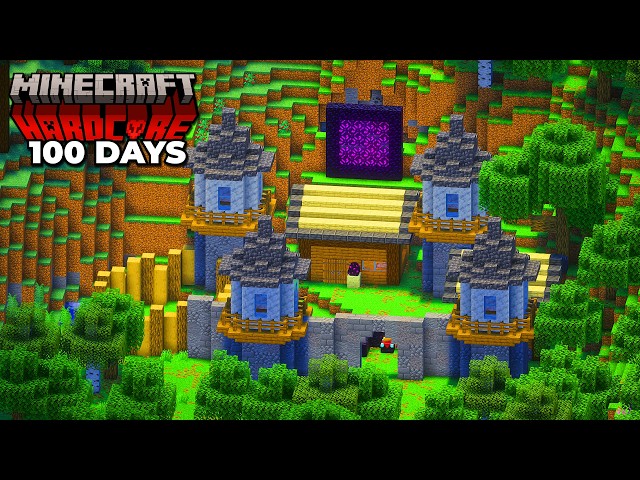 I Spent 100 Days Building a Cozy Castle in Minecraft Hardcore