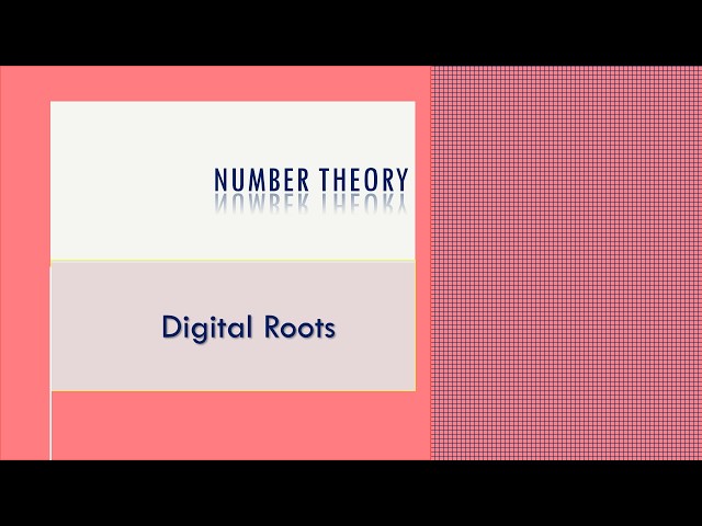 Digital Roots