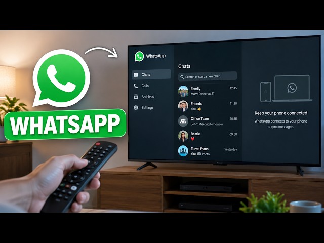 How to Use WhatsApp on Smart TV 📺 | WhatsApp on TV Step-by-Step Guide