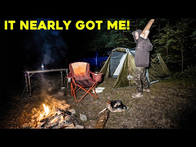 (VERY SCARY) I THOUGHT I WAS GOING TO DIE CAMPING ALONE IN THE HAUNTED WOODS