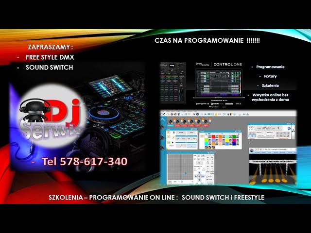 SandSwitch praca z programem ( programowanie ) prezentacja oraz Freestyle dmx omówienie programów