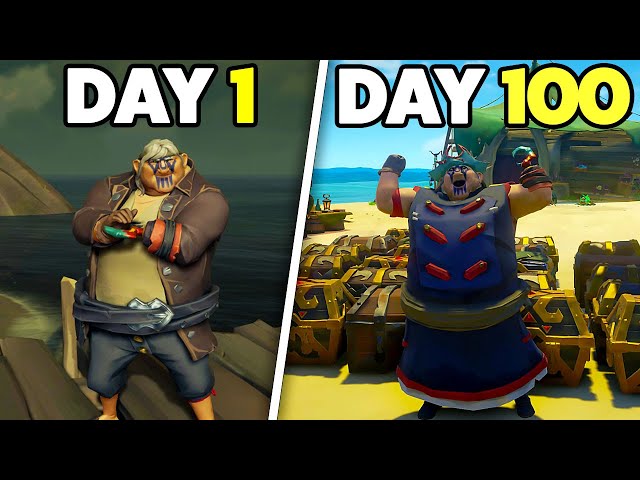 I Spent 100 Days in Sea of Thieves... IT WAS PURE CHAOS