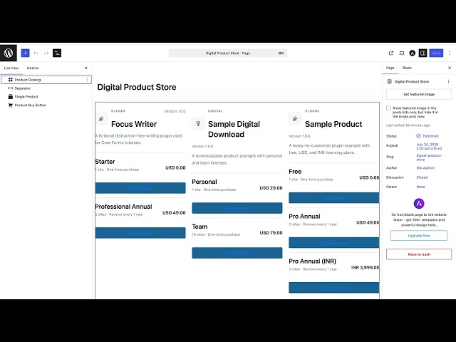 Core Forms E-commerce Complete Tutorial: Products, Checkout, Orders & Licenses