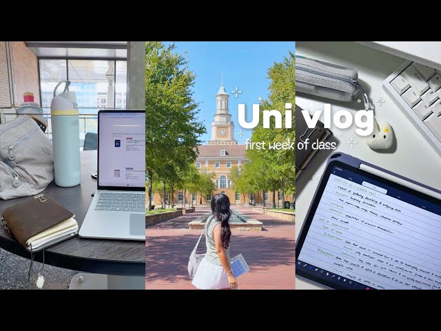 STUDY VLOG📓first week of uni, junior year, studying, lectures | 3rd yr college