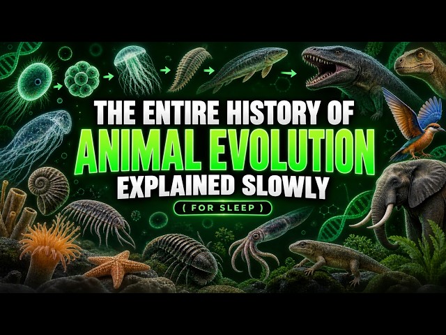 The Entire History of Animal Evolution Explained Slowly (For Sleep)