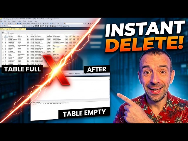 How to trucate table data in MS SQL