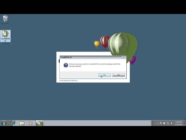 How to Reset CorelDraw Settings