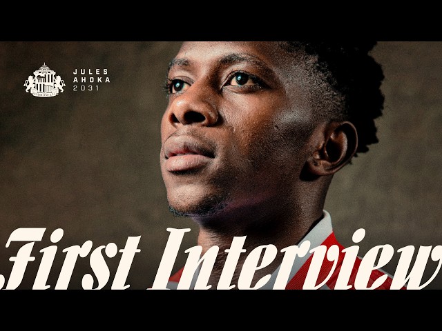"I'm thrilled to be here" | Jules Ahoka First Interview At Sunderland 🇨🇩