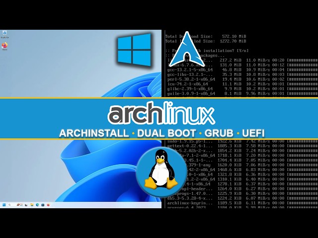How To Install Arch Linux | Dual Boot Windows | GRUB | UEFI