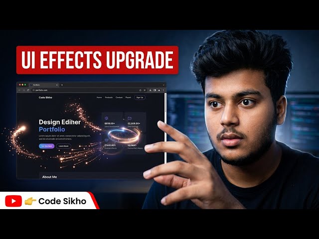 Portfolio Gets a Makeover | Dark Mode, Animations & Interactive UI
