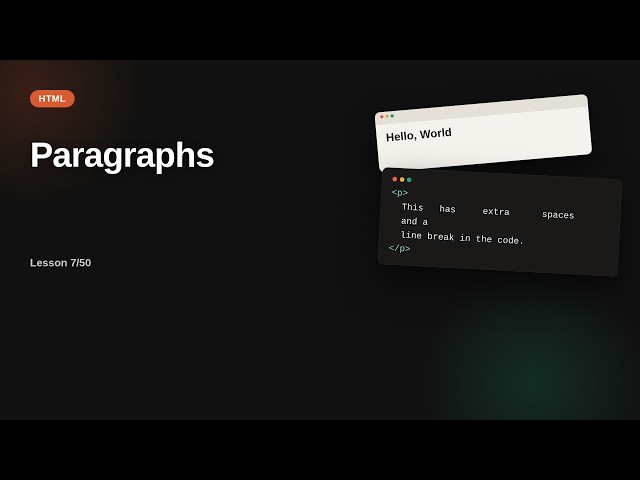 Paragraphs | HTML Tutorial for Beginners | HTML Tutorial for Beginners