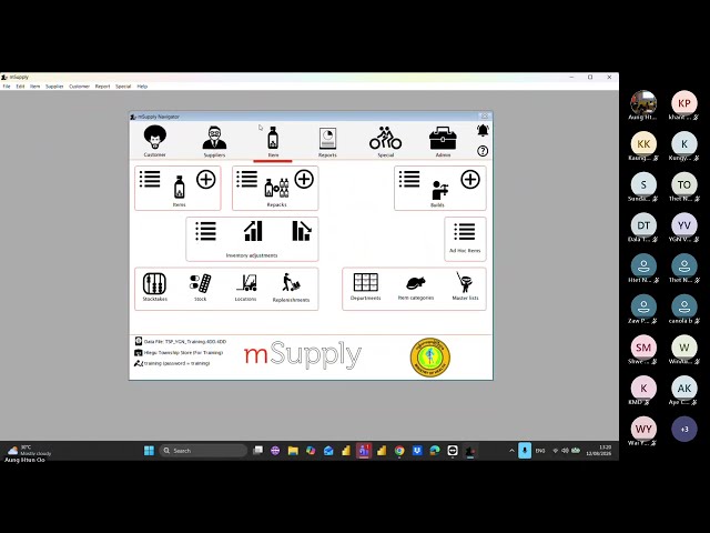 mSupply Virtual Training for NMCP (12-Aug-2026)