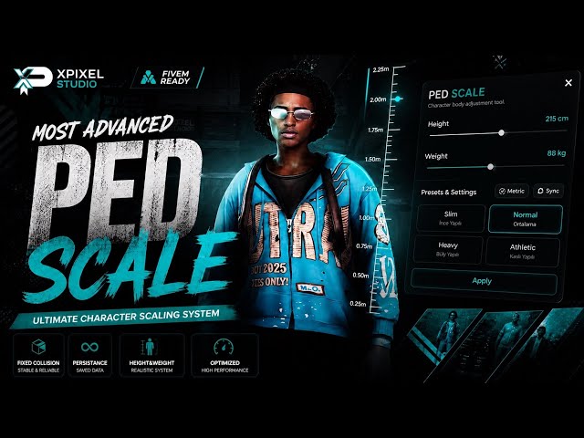 THE MOST REALISTIC BODY ADJUSTMENT SCRIPT IN FIVEM! 😱 | FIVEM PED SCALE SCRIPT | MJ DEVELOPMENT