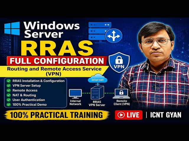 Windows Server RRAS Full Configuration | Routing and Remote Access Service (VPN) | 100% Practical