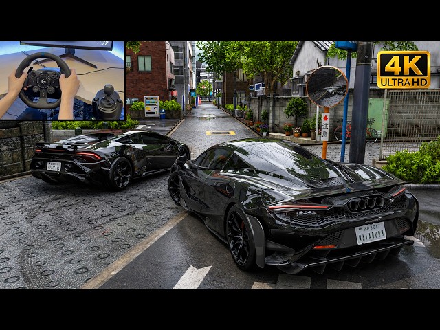 McLaren 765LT & Lamborghini Huracán Tecnica - Forza Horizon 6 | Logitech G923 Steering Wheel