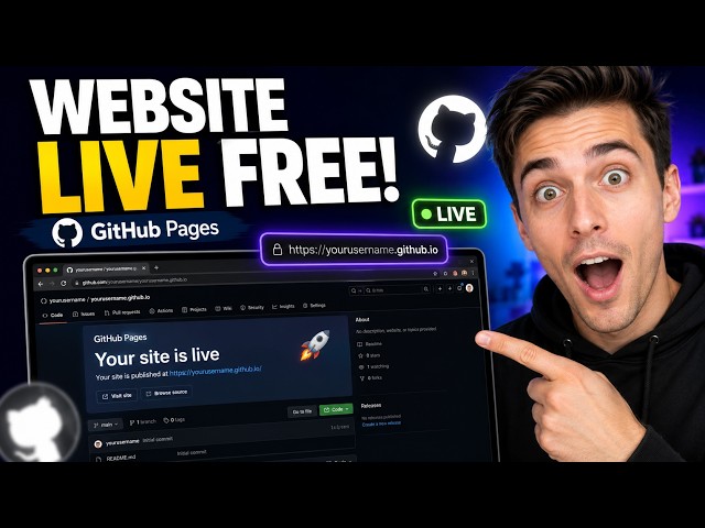 how to host website on github for free