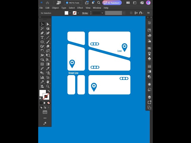 Adobe Illustrator 2027 Tips – How Professionals create a Map Icon using rounded-corner shapes