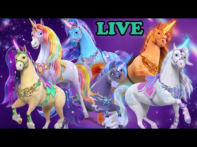 🔴 Unicorn Academy LIVE 🦄  Unicorns and Non-Stop Magic!