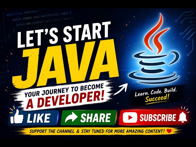 Welcome to My Coding Journey | Learn Java & Build Real Projects