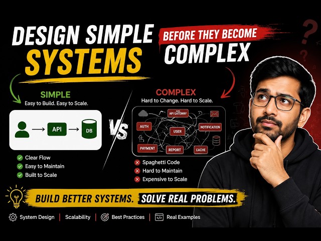 Design Simple Systems — Because They WILL Become Complex