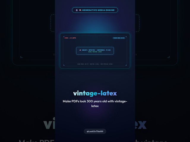 Make PDFs look 300 years old with vintage-latex 📜