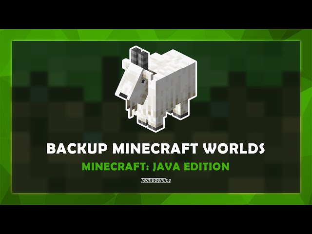 How To Backup and Load Worlds In Minecraft Java Edition | Step By Step