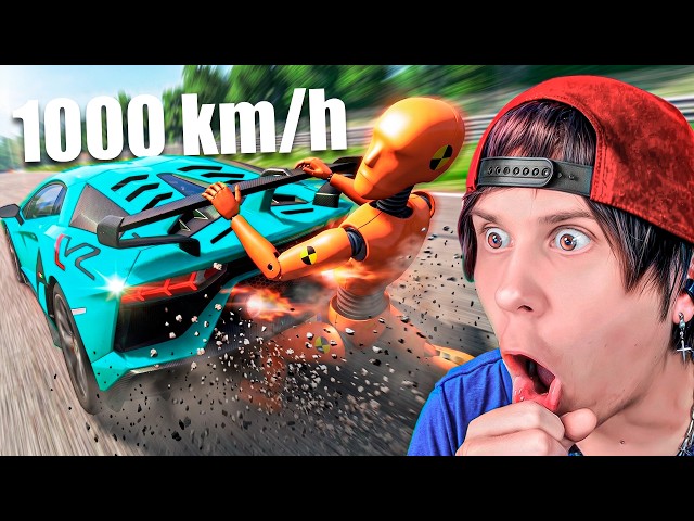 From 0 to 1,000 km/h in 1 second! (BeamNG)