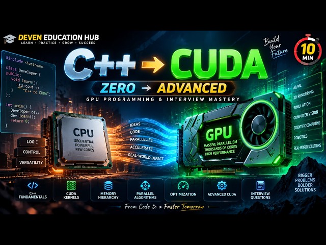CUDA with C++ Complete Course: From Zero to Advanced GPU Programming & Interview Mastery
