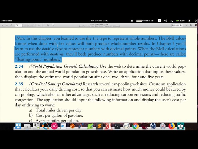 Java How to Program (Ninth edition) - Deitel & Deitel, exercise 2.33