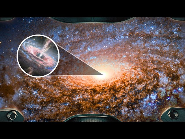 Falling Into the Center of Our Galaxy (Simulation)