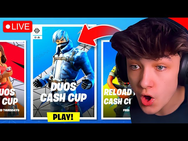 🔴LIVE! - DUO *CASH CUP* TOURNAMENT! (Fortnite Chapter 7)