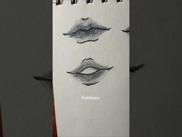 Drawing lips ✨️ #drawing #art #video #tutorial #lips #shorts #howtodraw