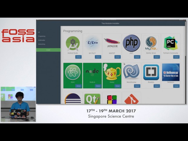Tea Linux OS, Designed for Programmer / Developer - Diky Arga Anggara - FOSSASIA Summit 2017