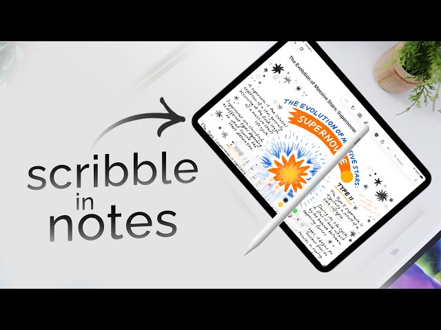 How to Use Scribble in Notes iPad