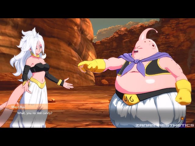 Dragon Ball FighterZ - Majin Buu Meets Android 21
