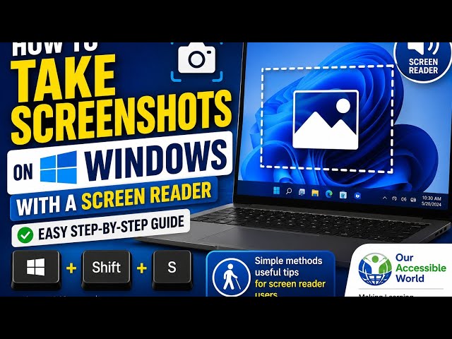 How to Take Screenshots on Windows with a Screen Reader | Easy Step-by-Step Guide