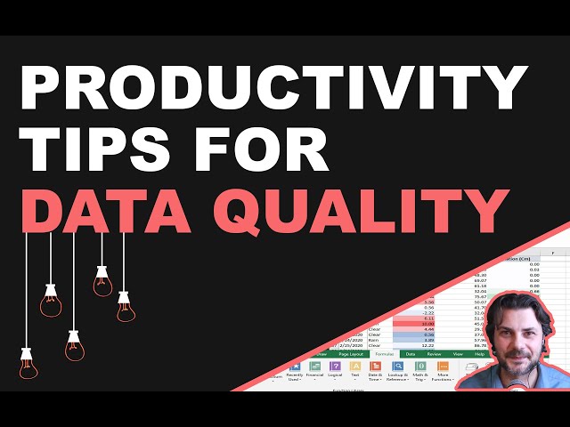 5 Excel Productivity Tips for Data Quality