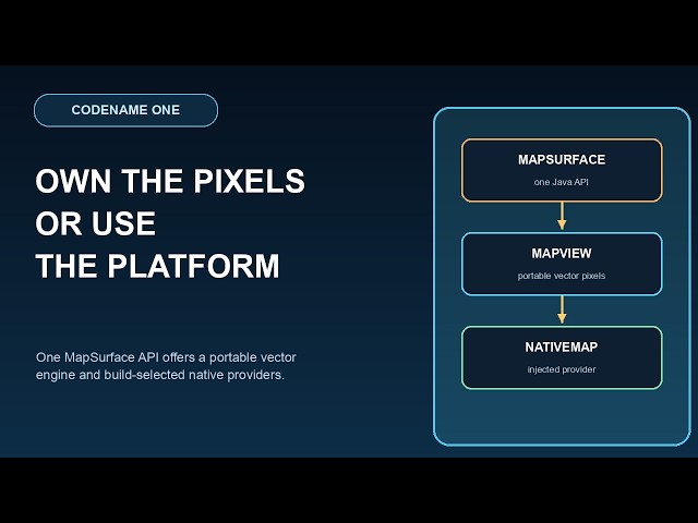Portable Vector Maps or Native Maps From One Java API
