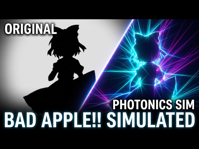 Bad Apple!! but it's optics and photonics simulations [4K60]