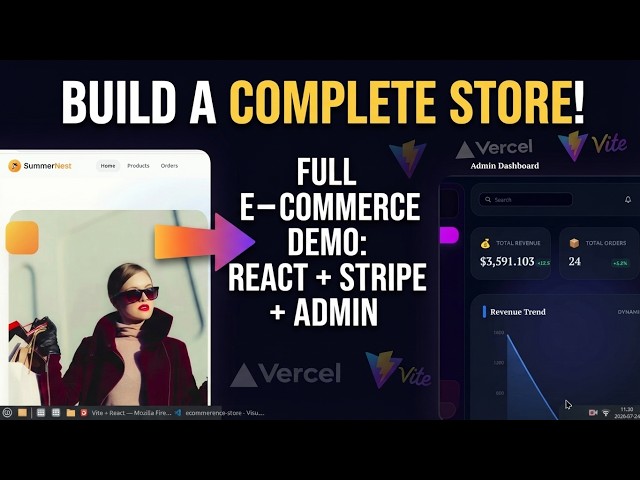 Full Stack E-Commerce Website Demo (React, Vite, Stripe, Admin Dashboard)