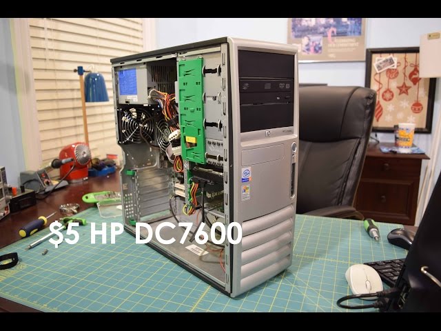 Garage Sale Finds: $5 HP Compaq DC7600 CMT Desktop Computer Overview, Teardown, and Test