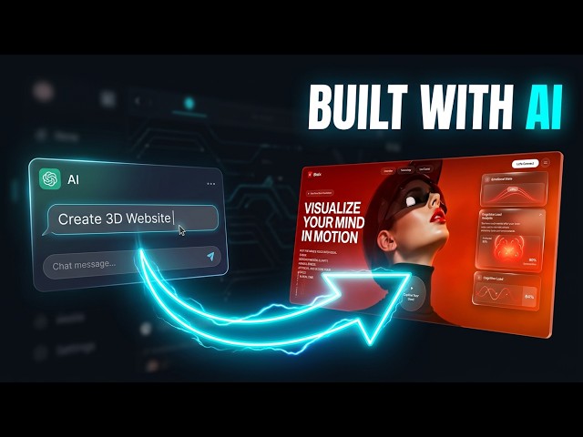 I Built This INSANE 3D Website Using AI 🤯 #AI #WebDevelopment #3DWebsite