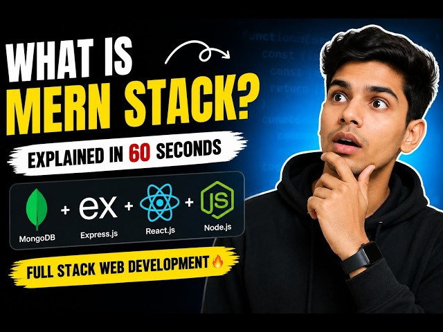 What is MERN Stack? 🤔 | MERN Stack Explained in 51 Seconds 🚀