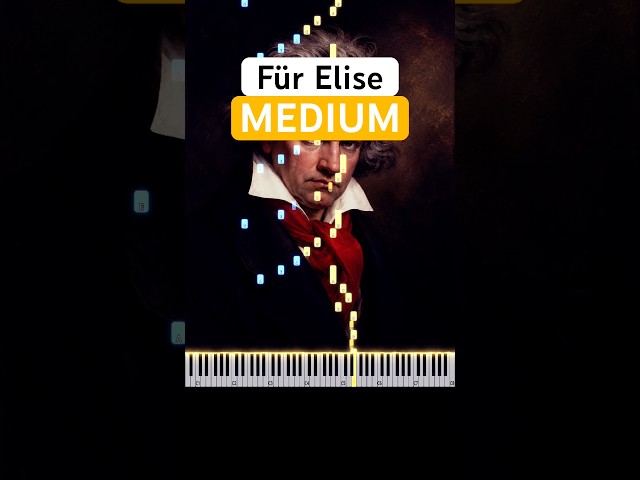 Für Elise - MEDIUM Piano Tutorial | Beethoven #FürElise #PianoTutorial #Beethoven