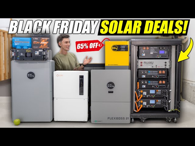 Black Friday Solar Deals You CAN'T Miss! Batteries, Inverters, Panels & More...
