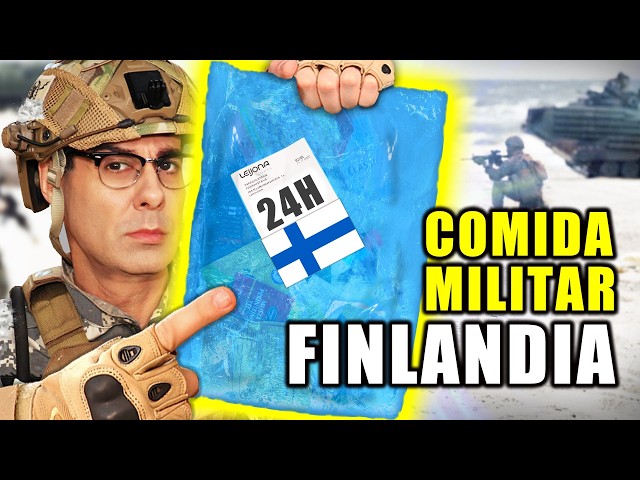 Probando COMIDA MILITAR de FINLANDIA 24 HORAS | MRE a -20ºC
