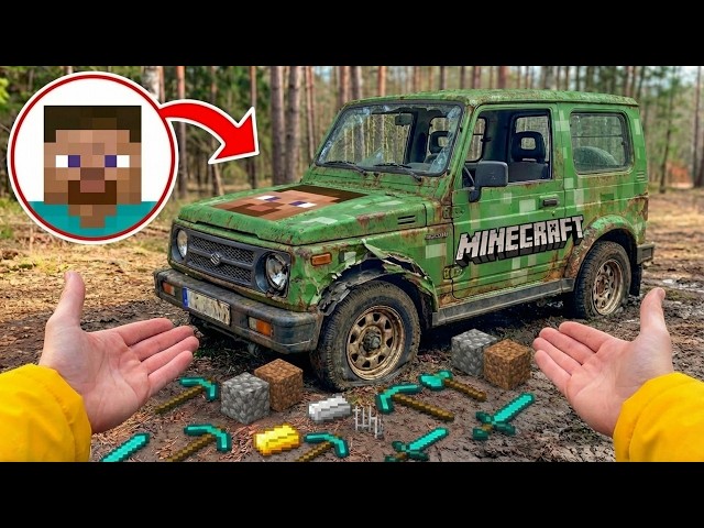 Starting & Test Driving Steve's Abandoned MINECRAFT Car | POV Restarting