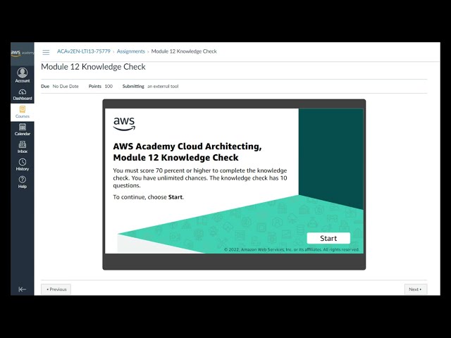 Module 12 Knowledge Check | AWS Academy Cloud Architecting | Building Decoupled Architectures