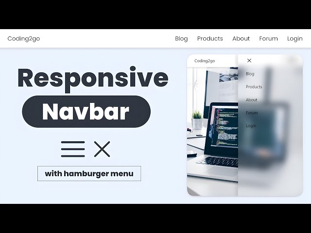 Responsive Navbar Tutorial | Clean HTML & CSS Design for Beginners (No JS Needed)